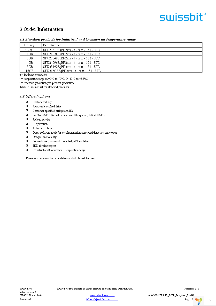 SFU20512E3BP2TO-I-MS-121-STD Page 4