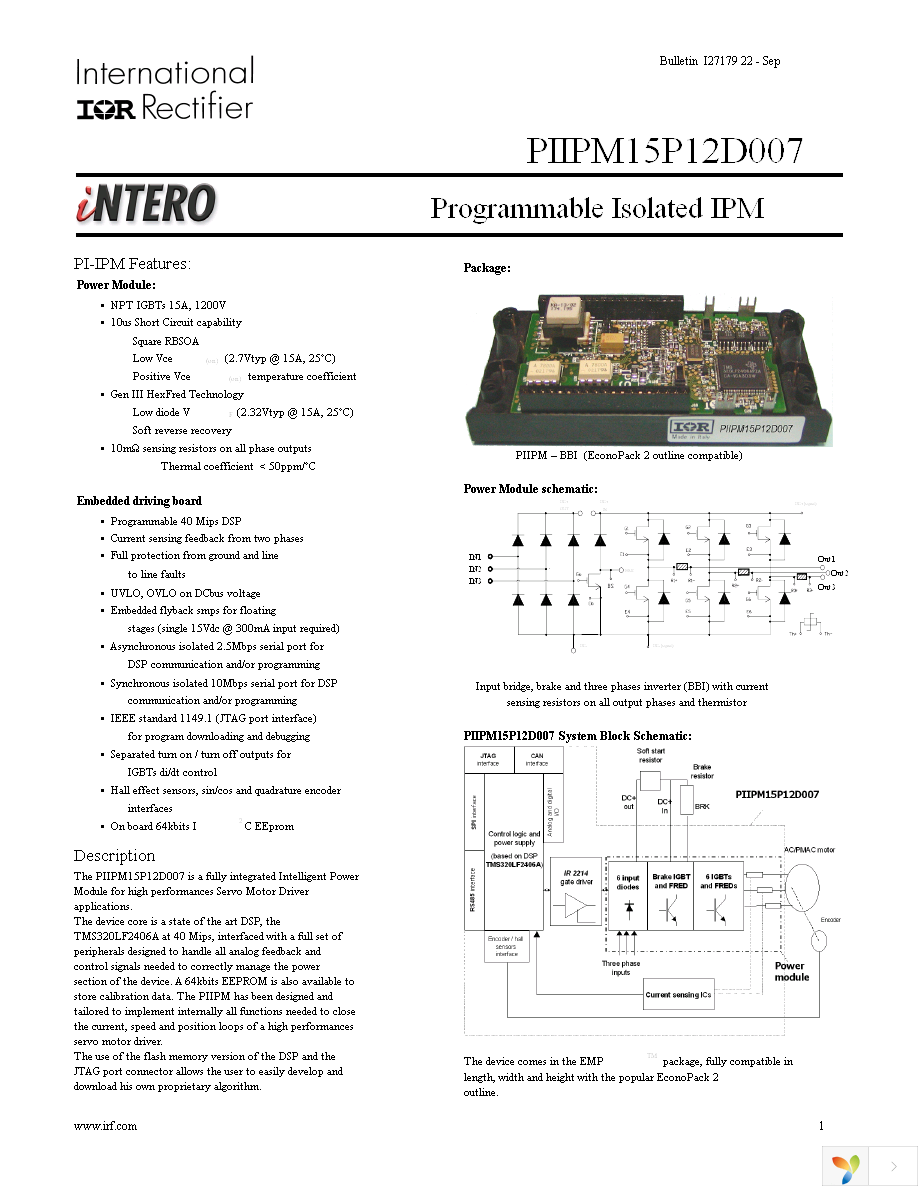 PIIPM15P12D007 Page 1