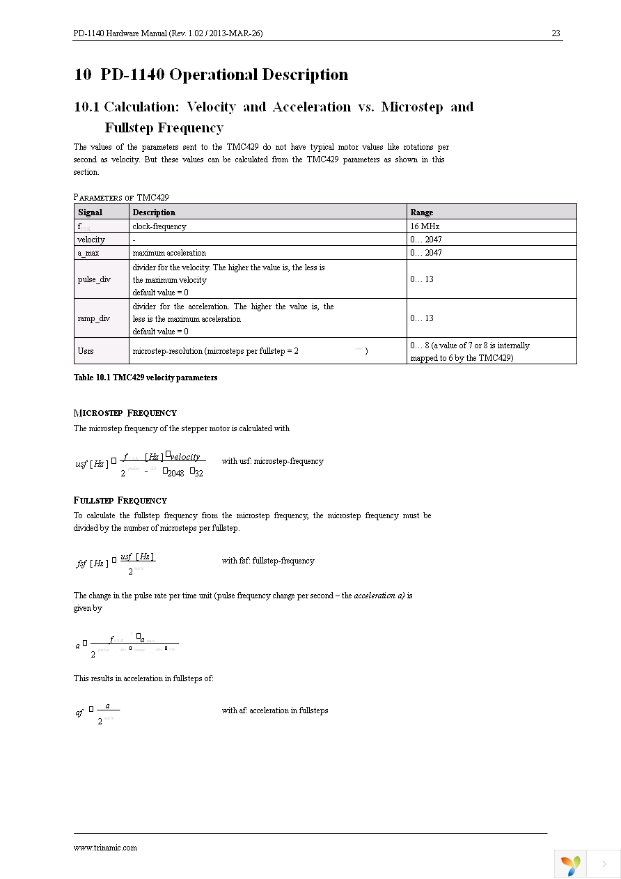 PD42-1-1140-TMCL Page 23