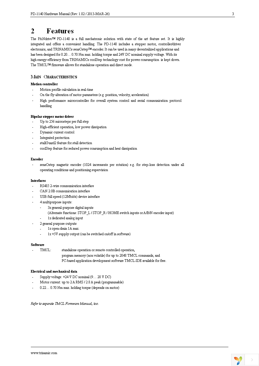 PD42-1-1140-TMCL Page 3