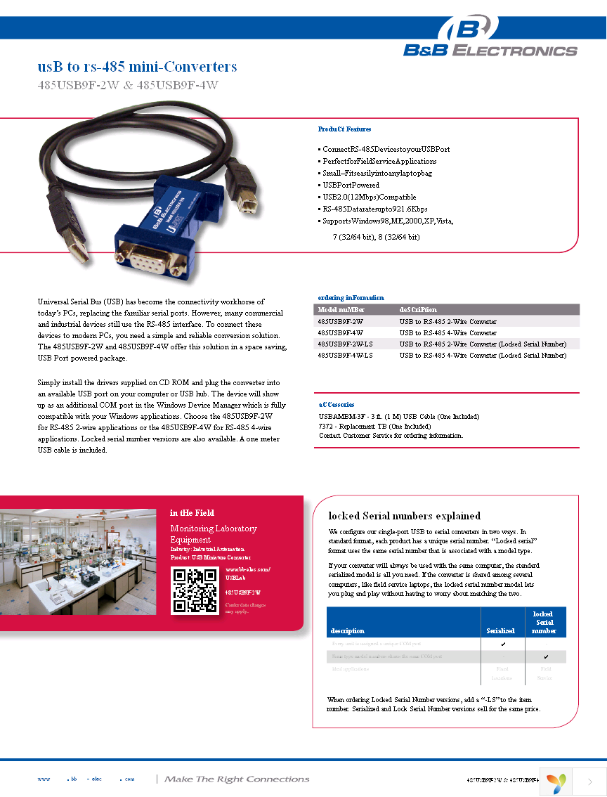 485USB9F-4W-LS Page 1