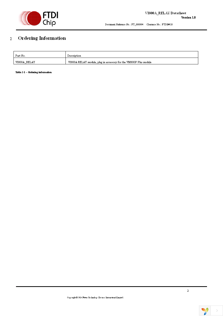 VI800A-RELAY Page 2