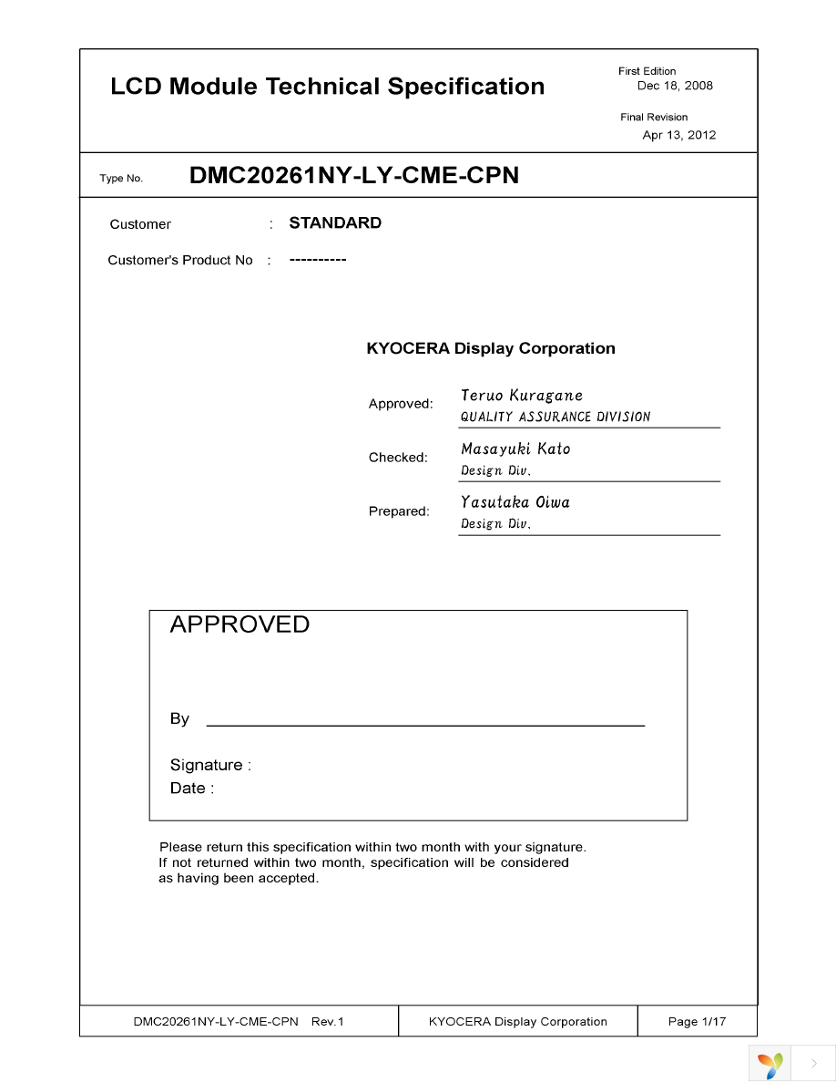 DMC-20261NY-LY-CME-CPN Page 1