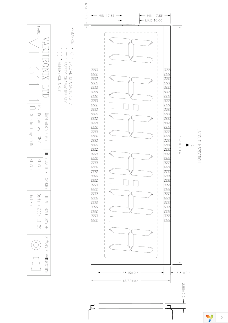 VI-611-DP-FH-W Page 1