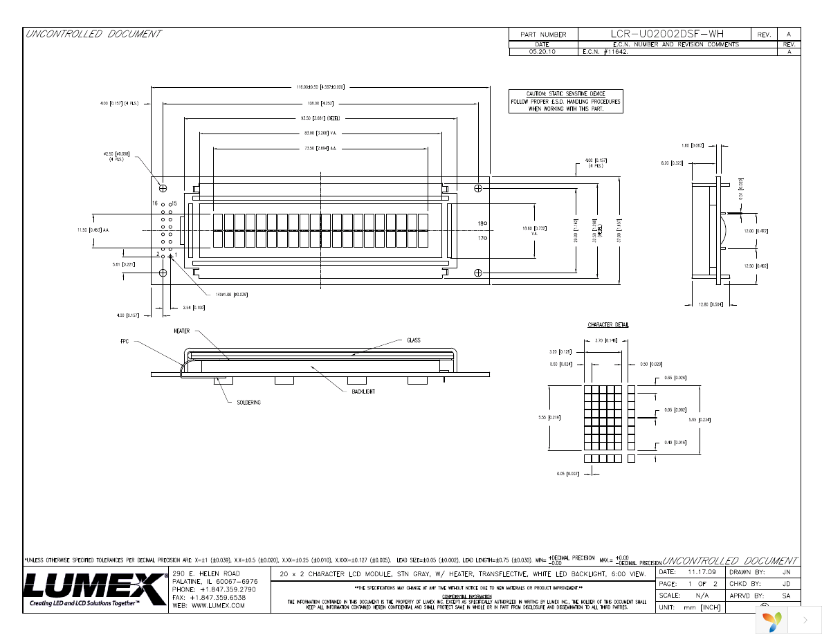 LCR-U02002DSF-WH Page 1