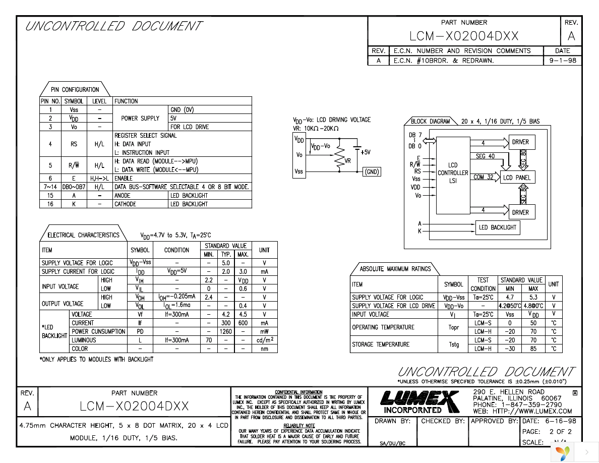 LCM-S02004DSF Page 2