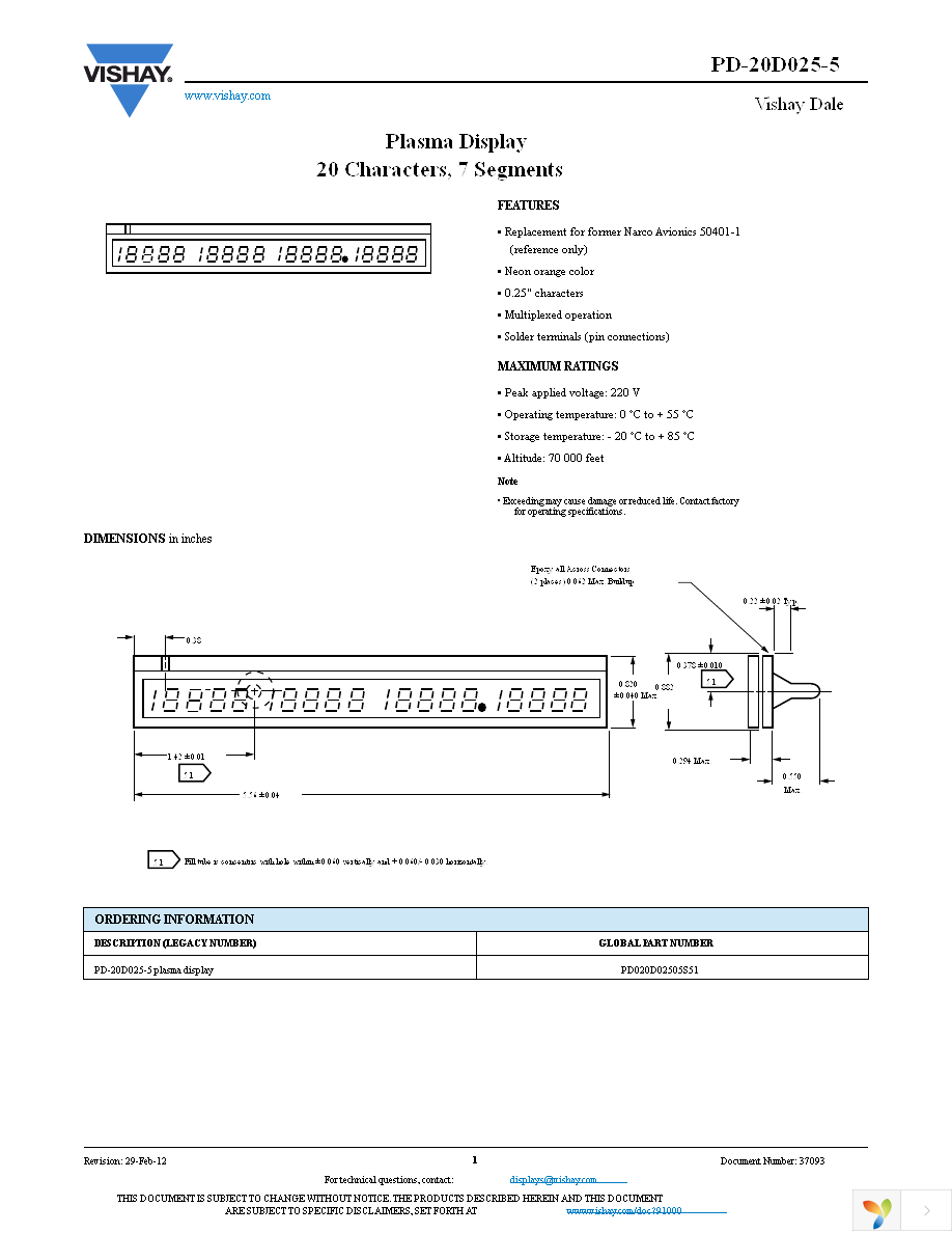 PD020D02505S51 Page 1