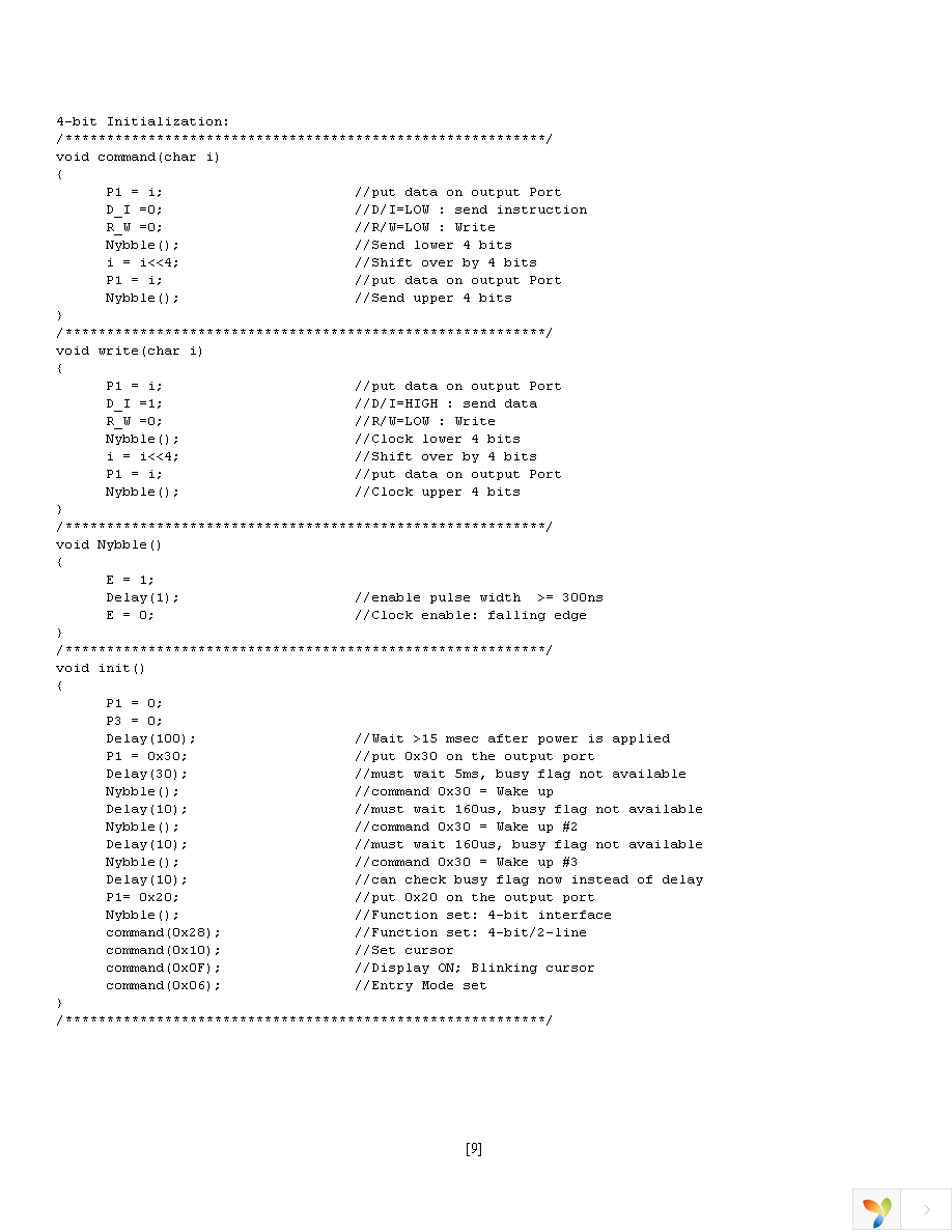 NHD-0420AZ-FSW-GBW-33V3 Page 9