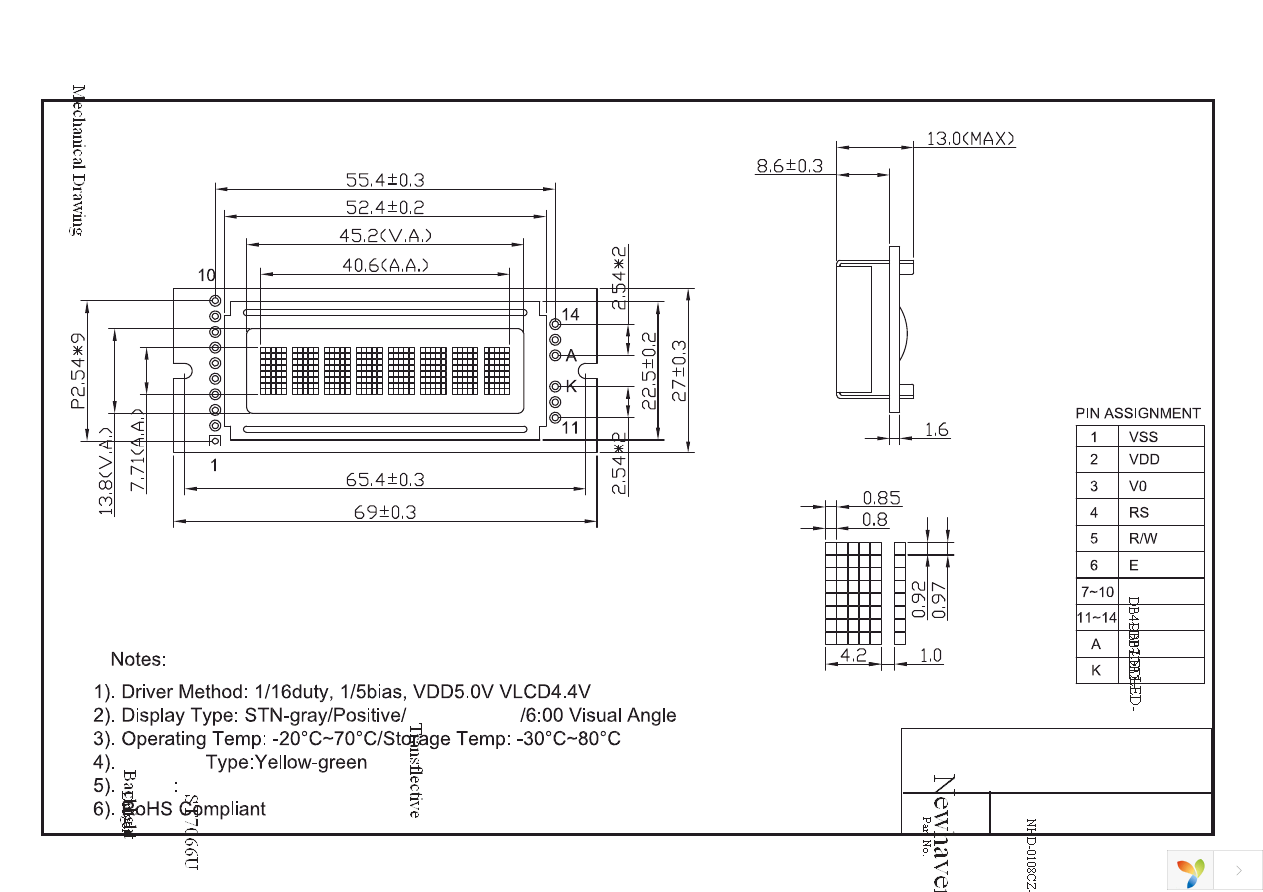 NHD-0108CZ-FL-GBW Page 3