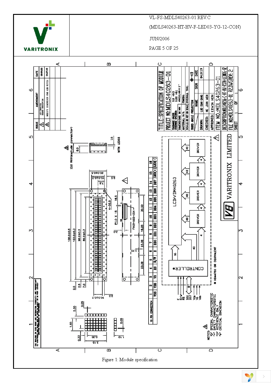 MDLS-40263-C-HT-HV-FSTN-LED3G Page 5