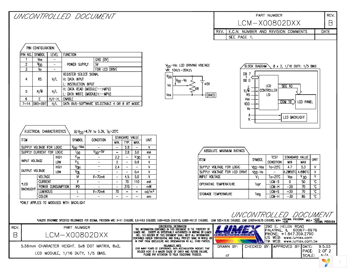 LCM-S00802DTR Page 2