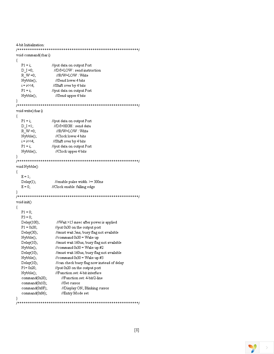 NHD-0116AZ-FL-YBW Page 8