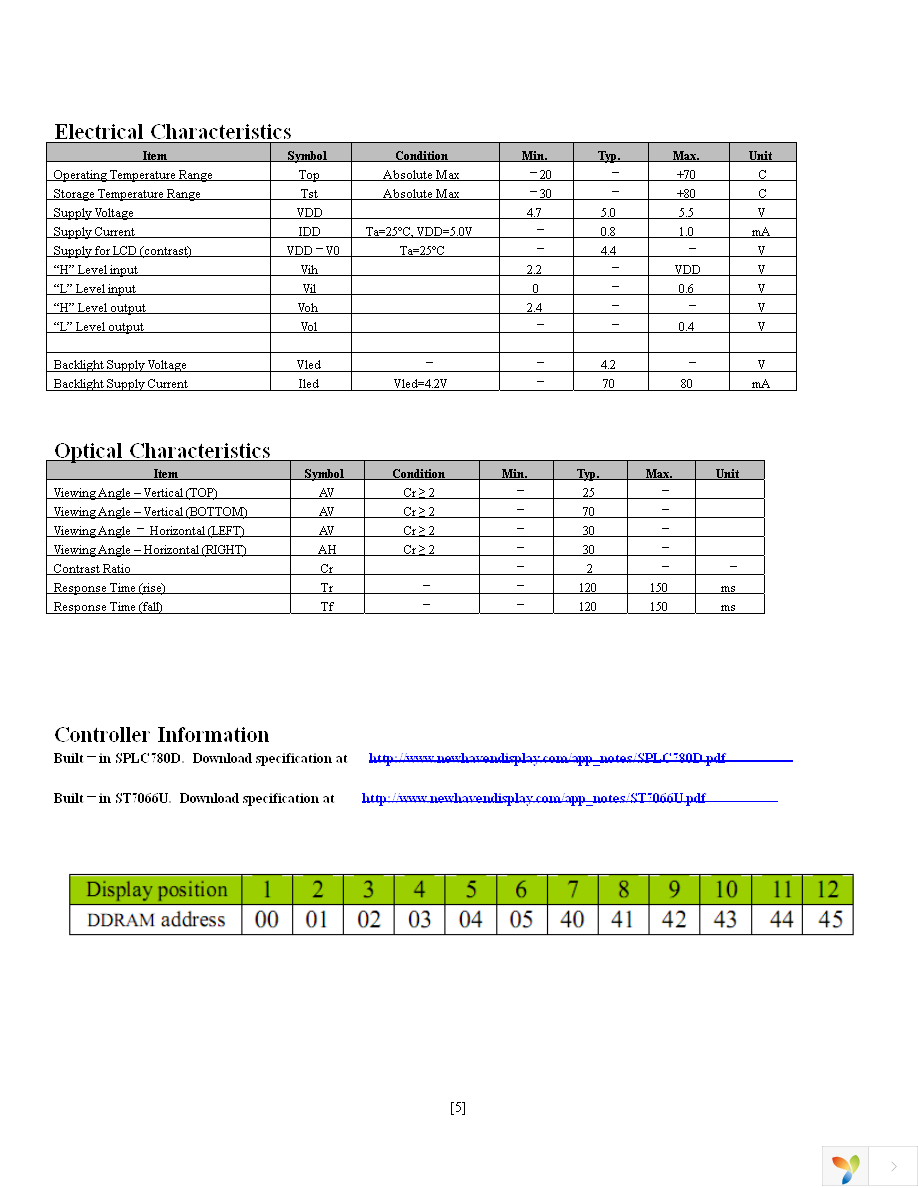 NHD-0112BZ-FL-YBW Page 5