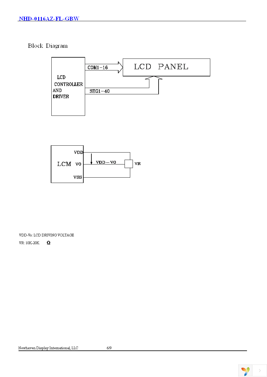 NHD-0116AZ-FL-GBW Page 7