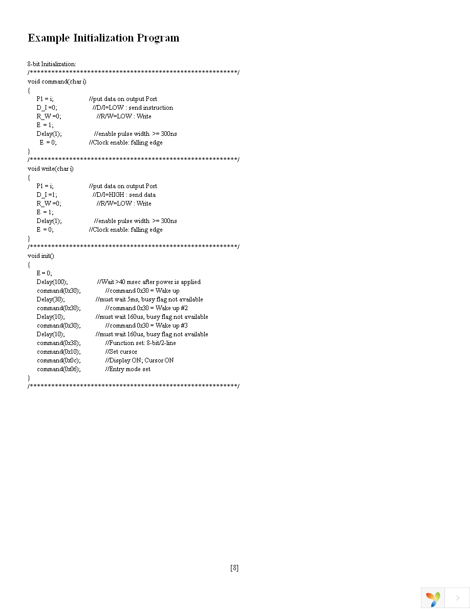 NHD-0116DZ-FL-GBW Page 8