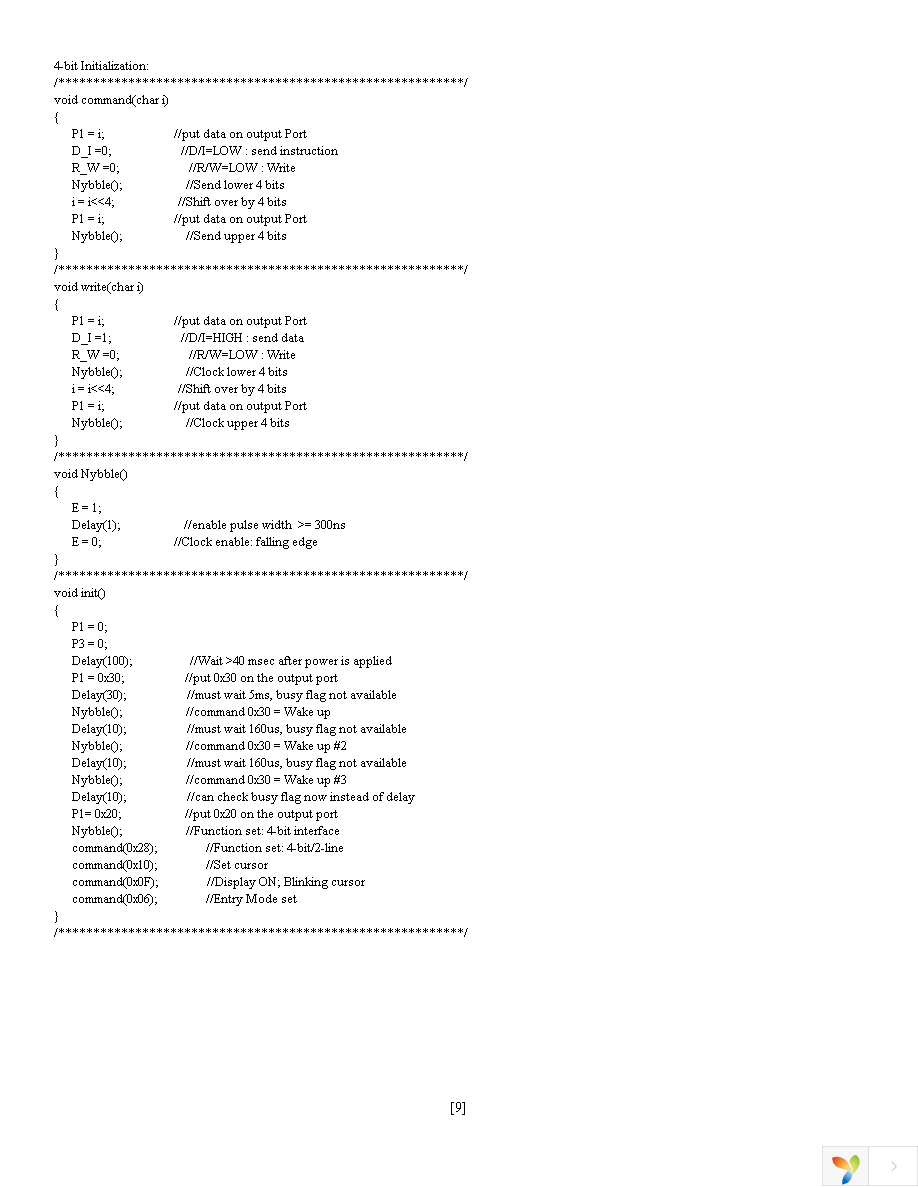 NHD-0116DZ-FL-GBW Page 9