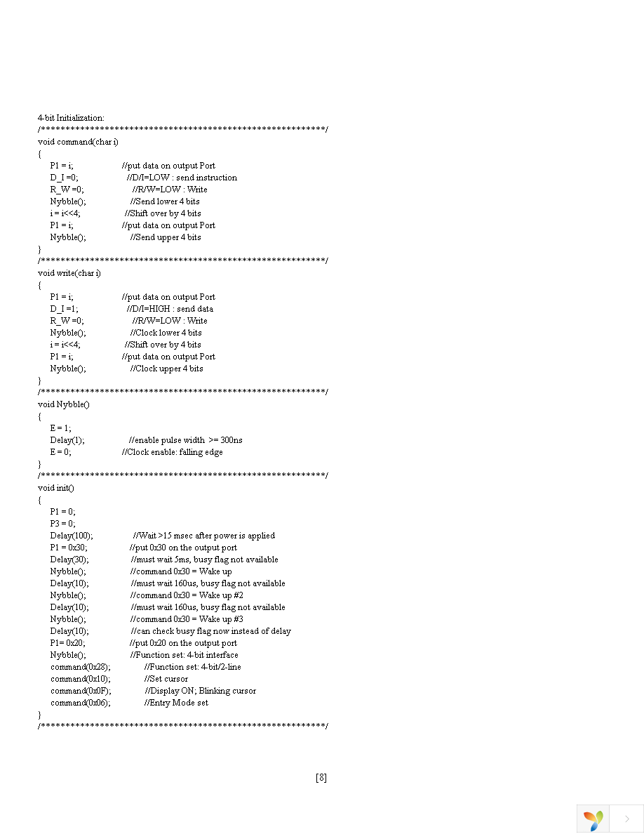 NHD-0216EZ-FL-GBW Page 8