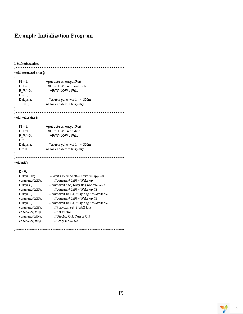 NHD-0216K1Z-FSR-GBW-L Page 7