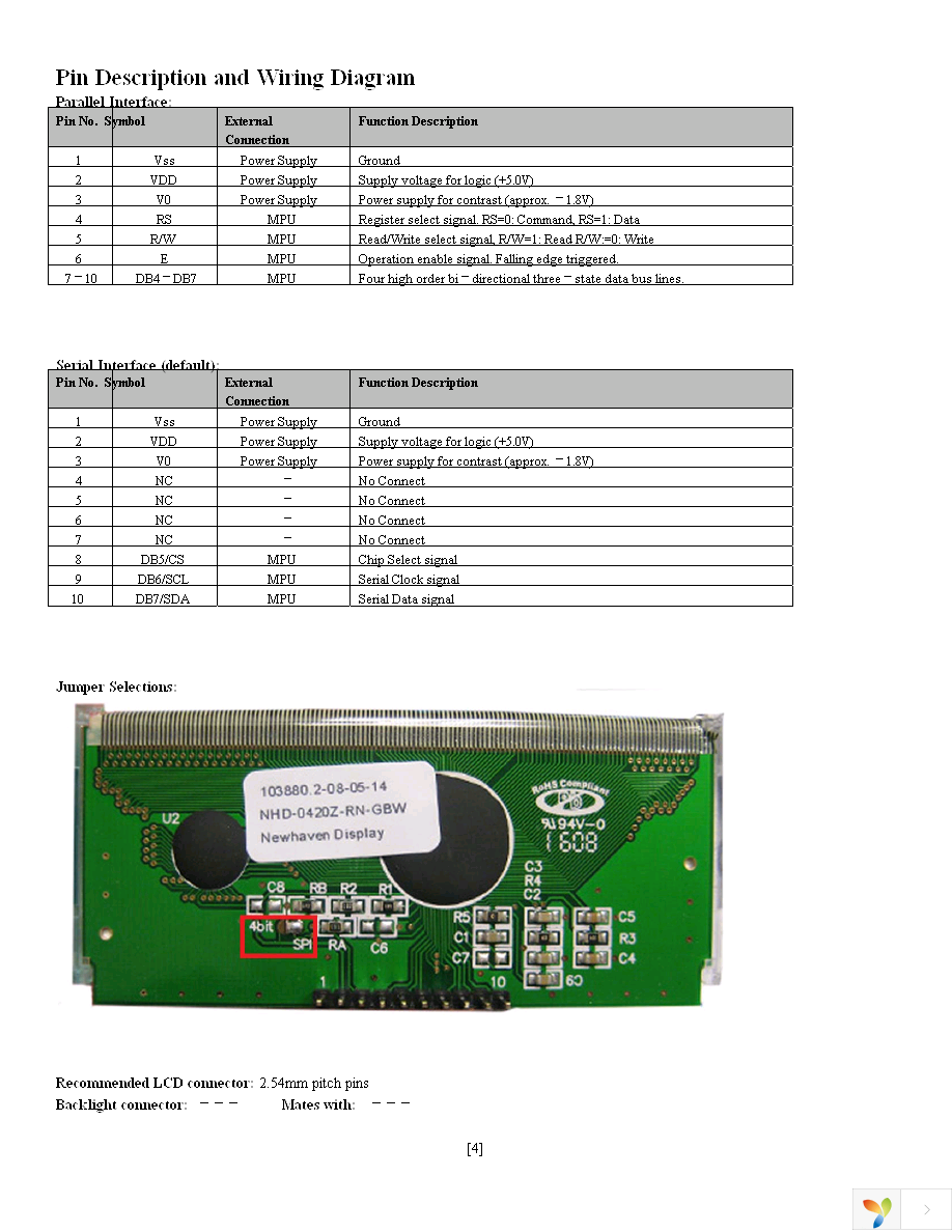 NHD-0420Z-RN-GBW Page 4