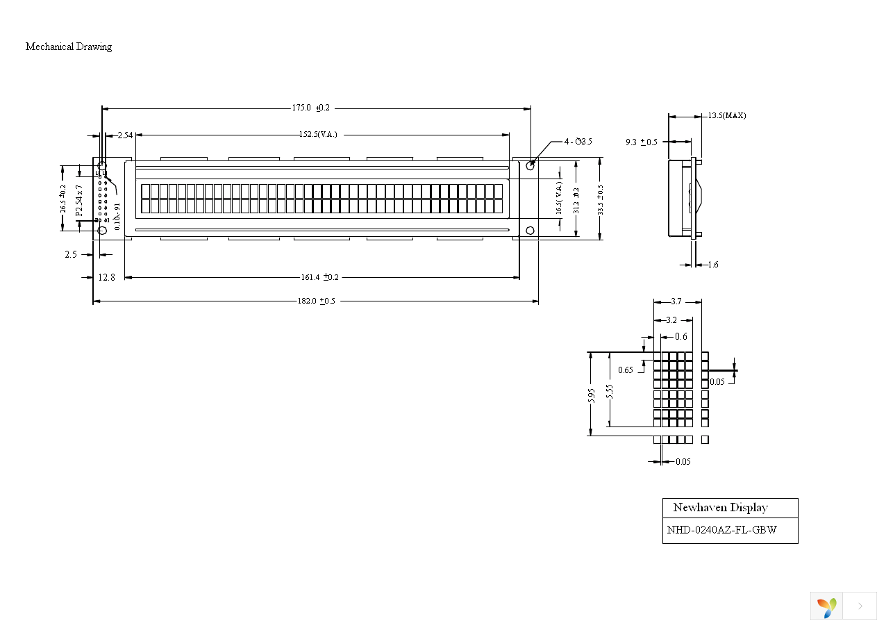 NHD-0240AZ-FL-GBW Page 3