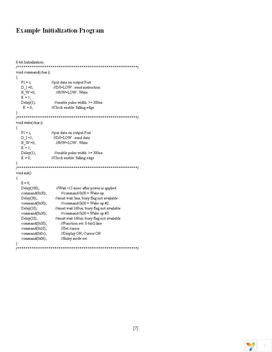 NHD-0116GZ-FL-GBW Page 7