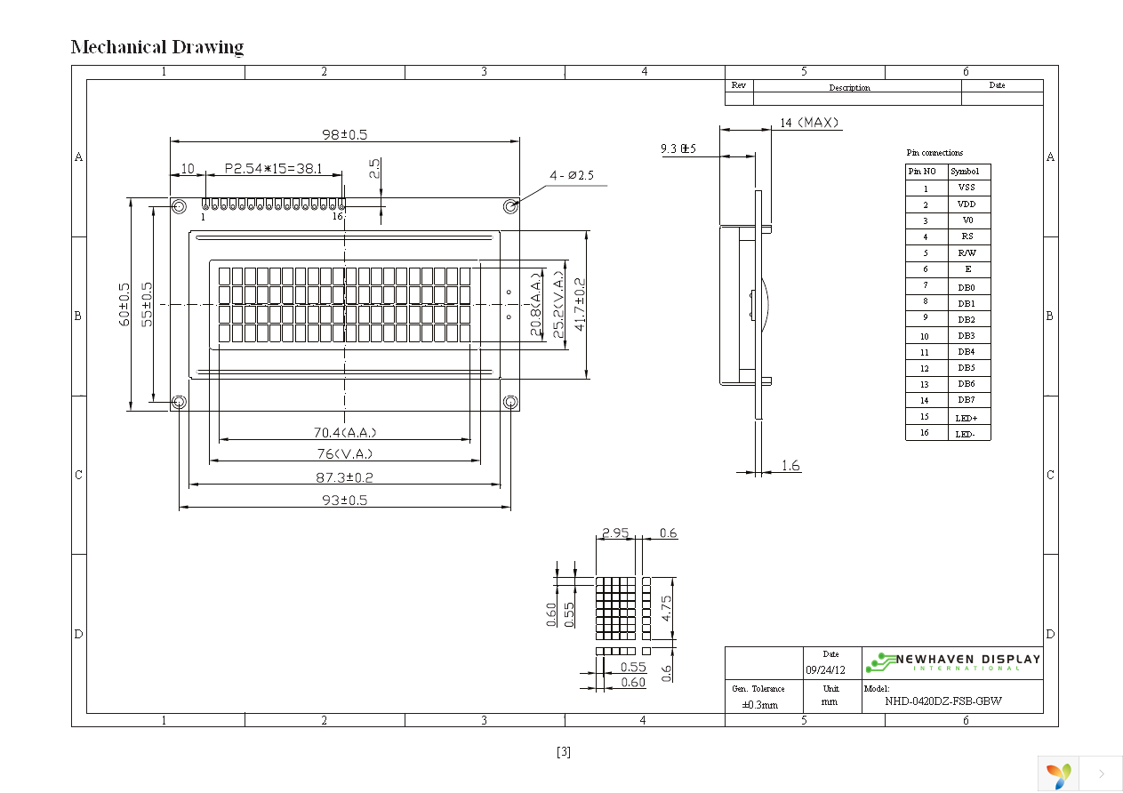 NHD-0420DZ-FSB-GBW Page 3