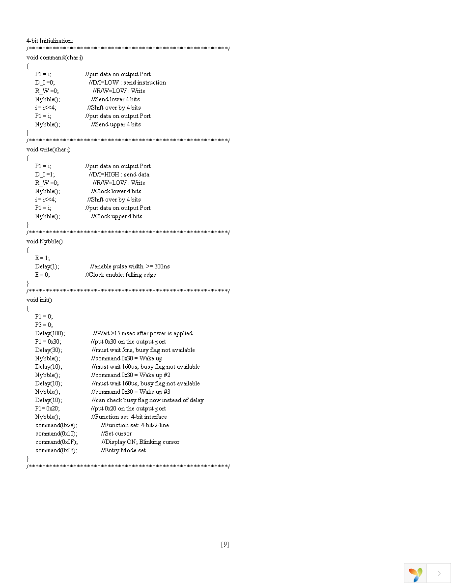 NHD-0108BZ-FSY-YBW-3V3 Page 9