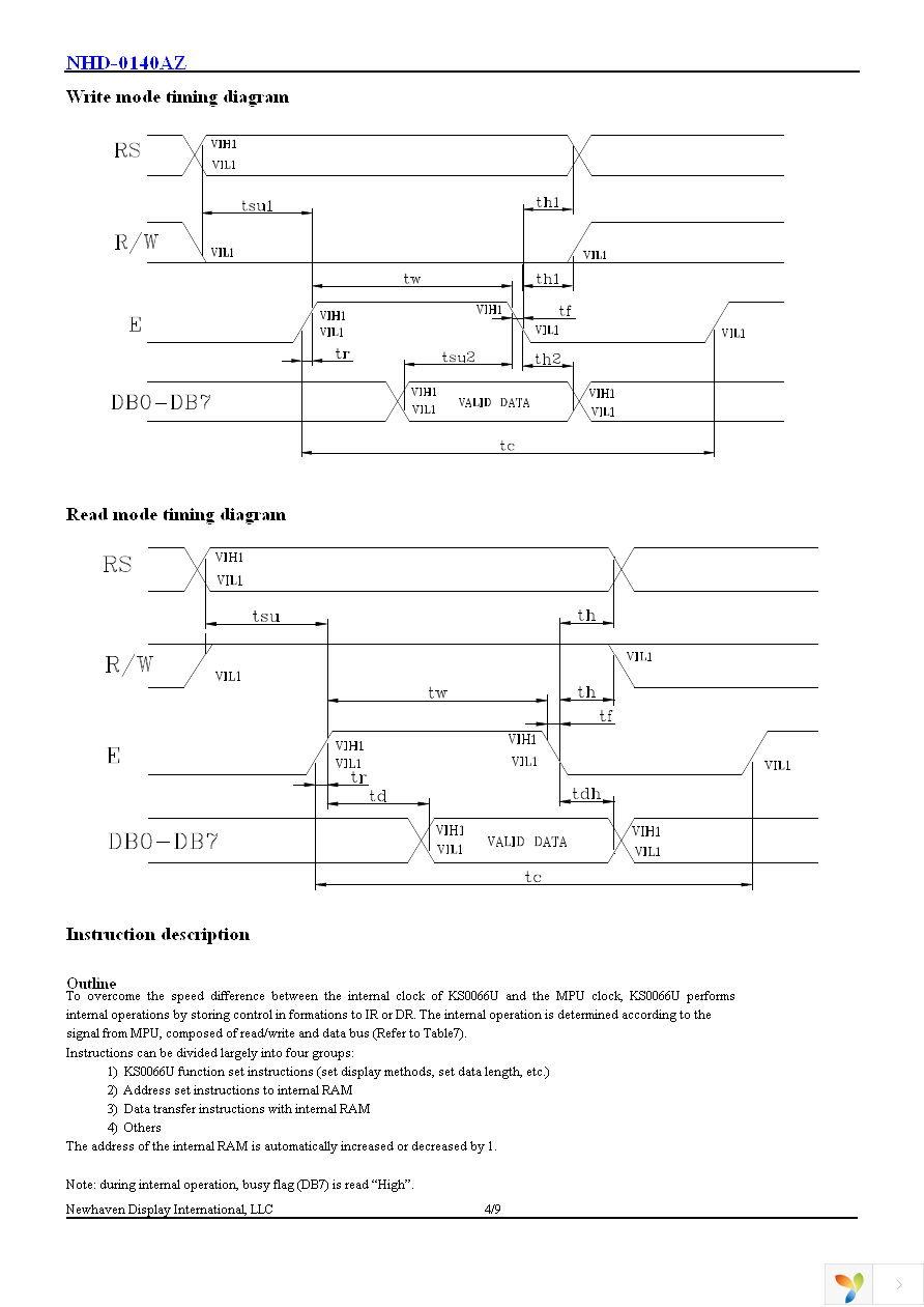 NHD-0140AZ-FL-YBW Page 5