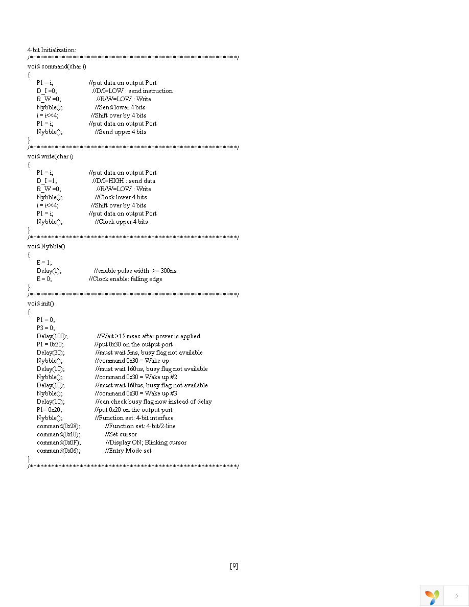 NHD-0220FZ-FSW-GBW-P-3V3 Page 9