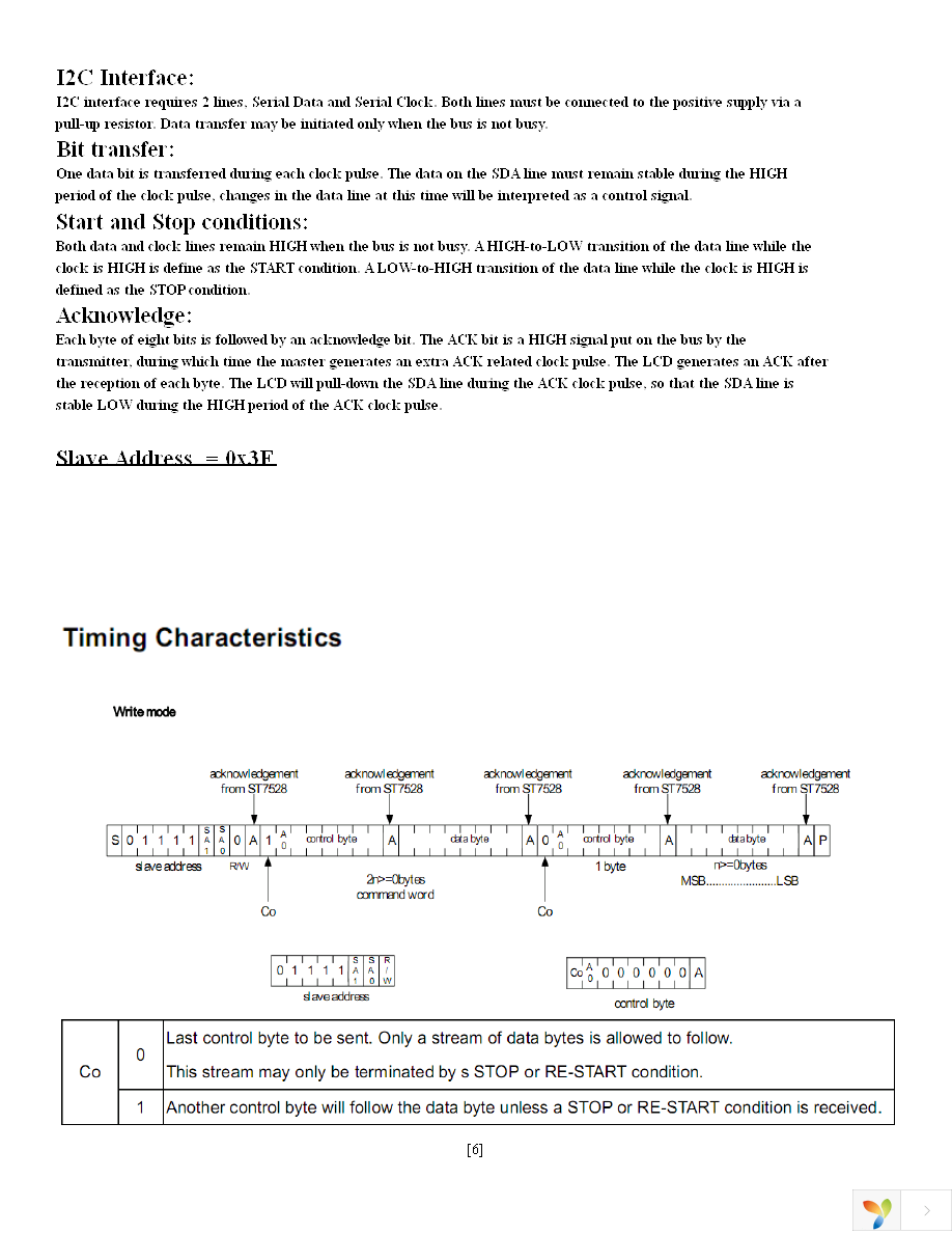 NHD-C160100DIZ-FSW-FBW Page 6