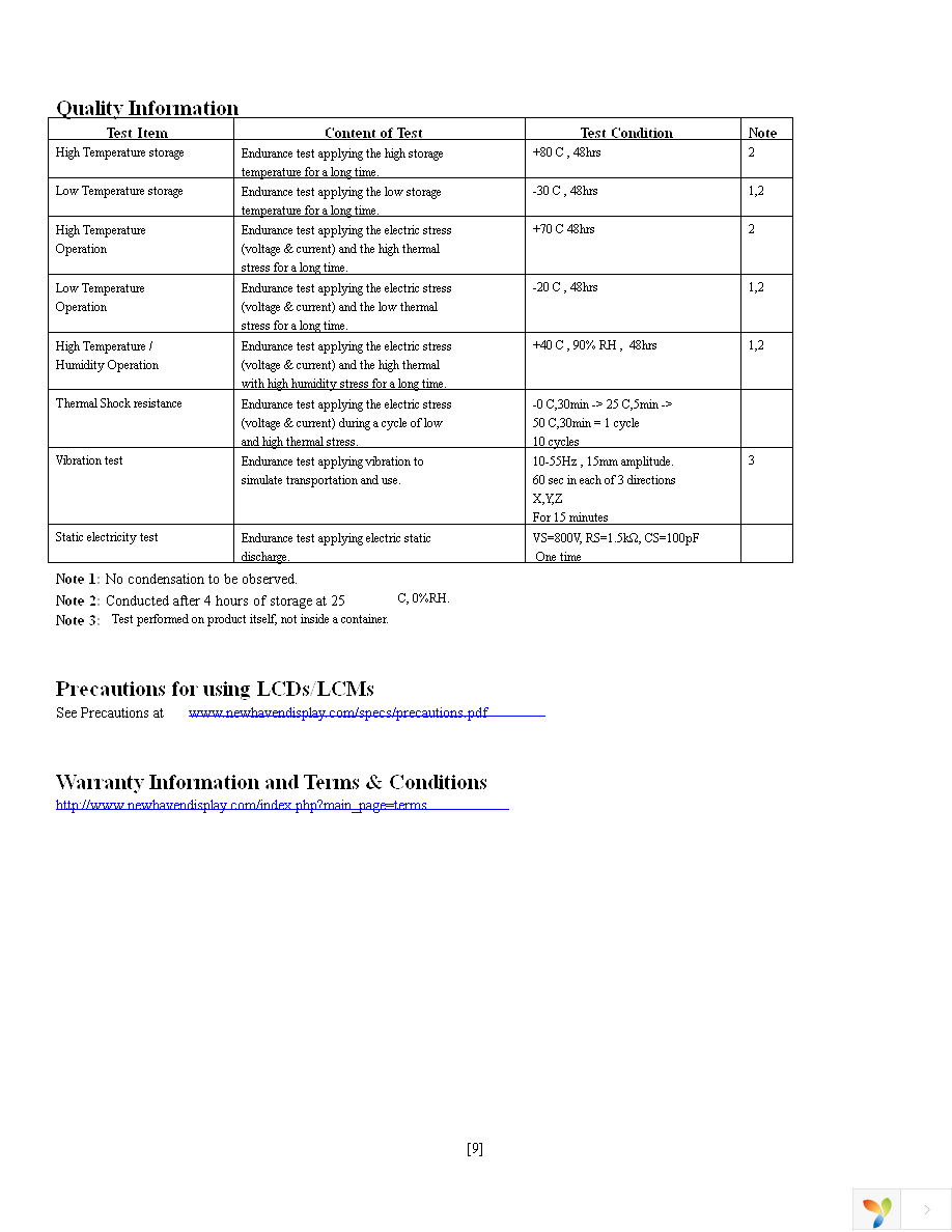 NHD-C12832A1Z-FSB-FBW-3V3 Page 9