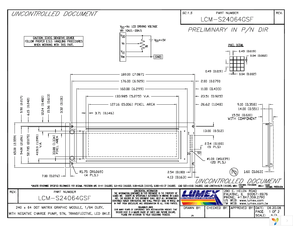 LCM-S24064GSF Page 1