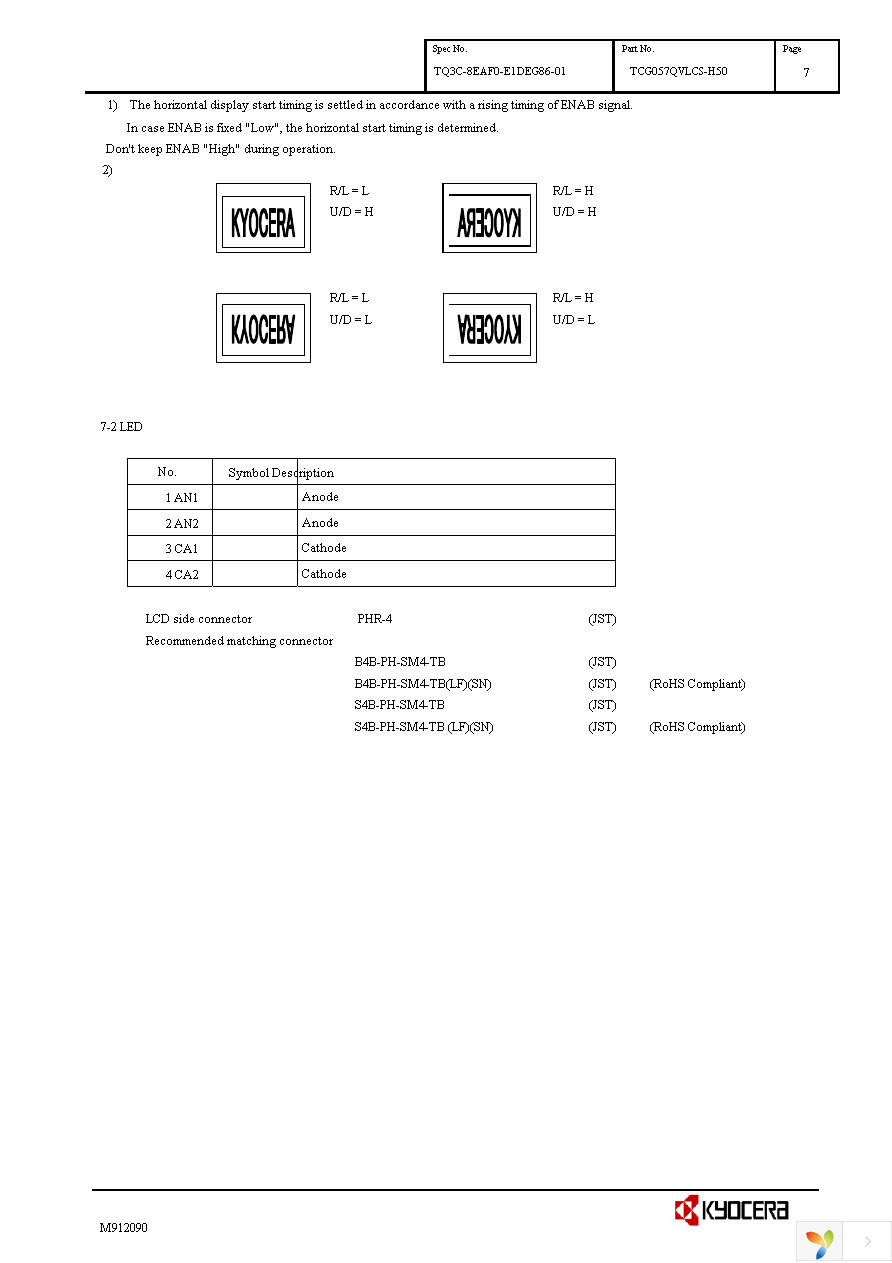 TCG057QVLCS-H50 Page 10