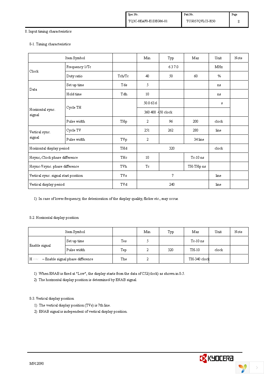 TCG057QVLCS-H50 Page 11