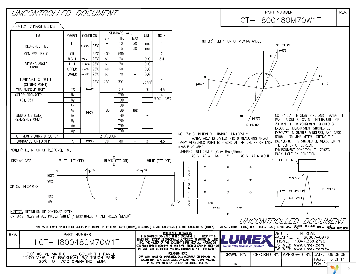 LCT-H800480M70W1T Page 6