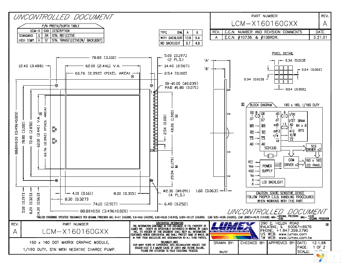 LCM-S160160GSF Page 1