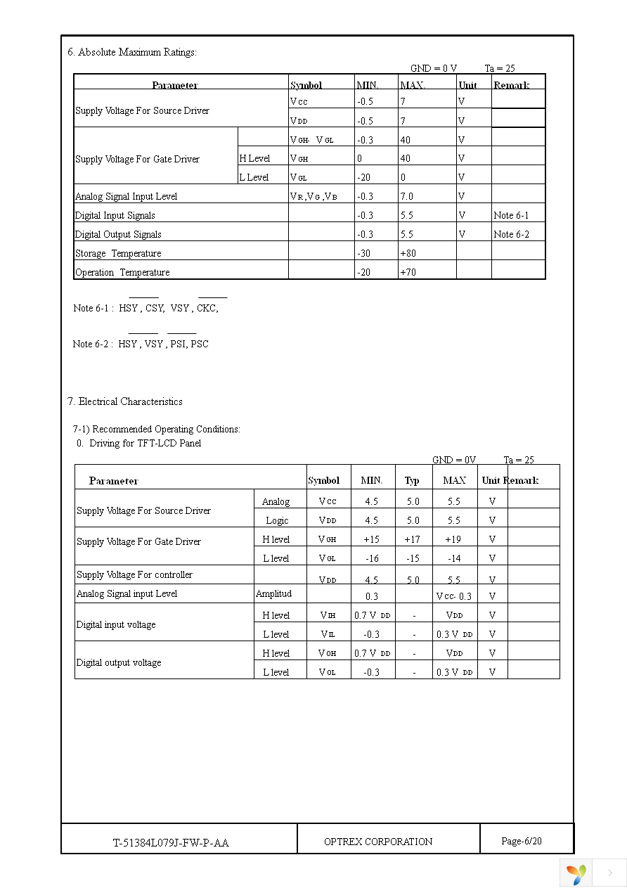 T-51384L079J-FW-P-AA Page 6