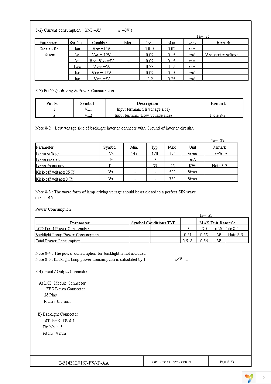 T-51431L016J-FW-P-AA Page 8