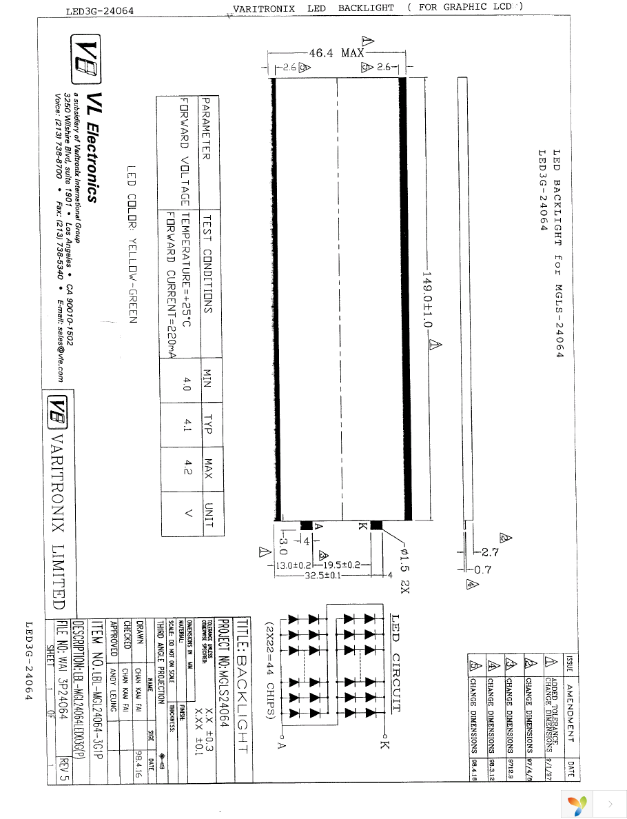 MGLS-24064-C-HV-G-LED3G Page 11