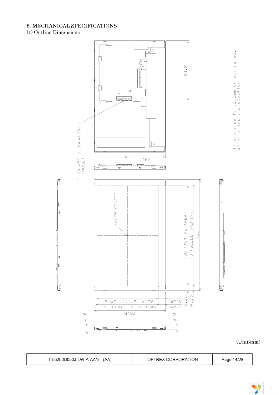 T-55290GD050J-LW-A-AAN Page 14