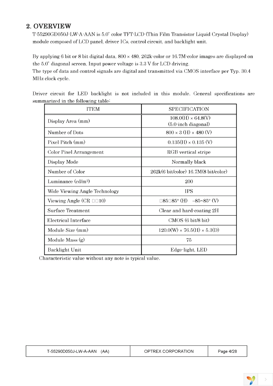 T-55290GD050J-LW-A-AAN Page 4