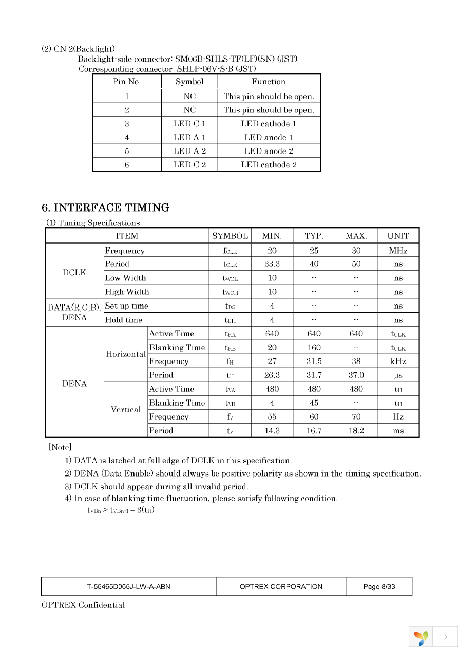 T-55465D065J-LW-A-ADN Page 8