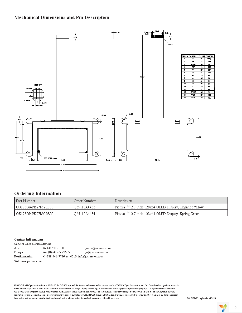 OS128064PK27MY0B00 Page 2