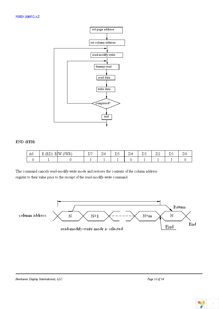 NHD-10032AZ-FSY-GBW Page 13