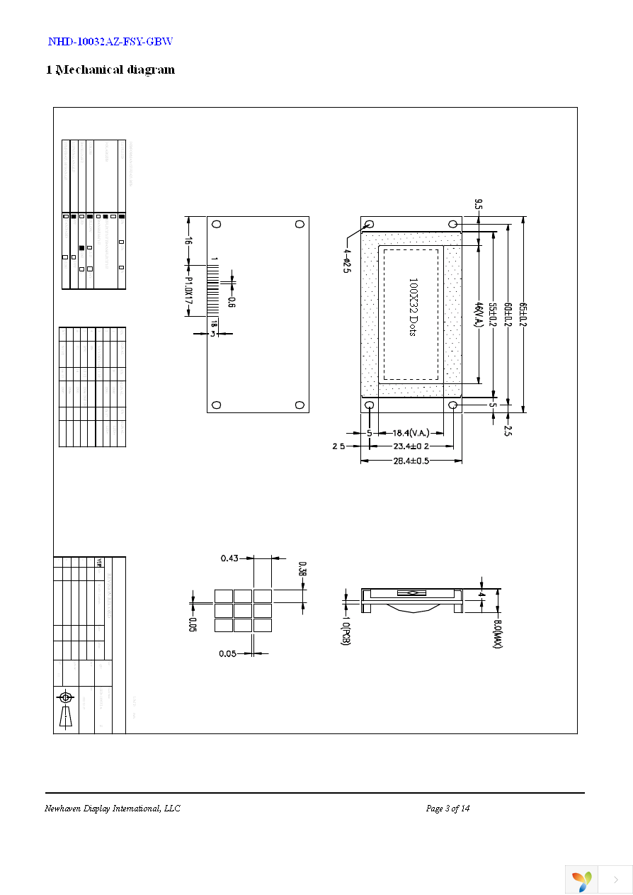 NHD-10032AZ-FSY-GBW Page 3