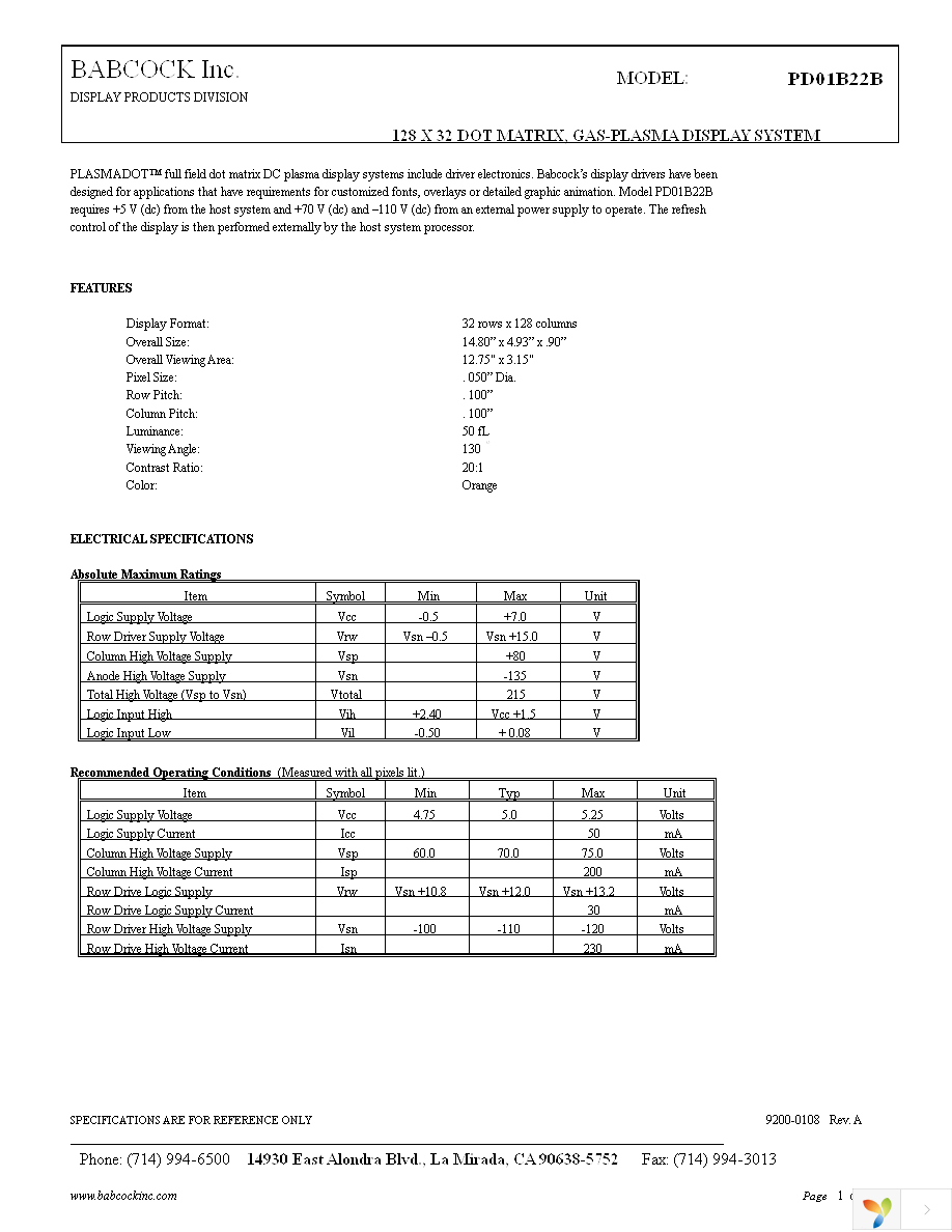 PD01B22B Page 1