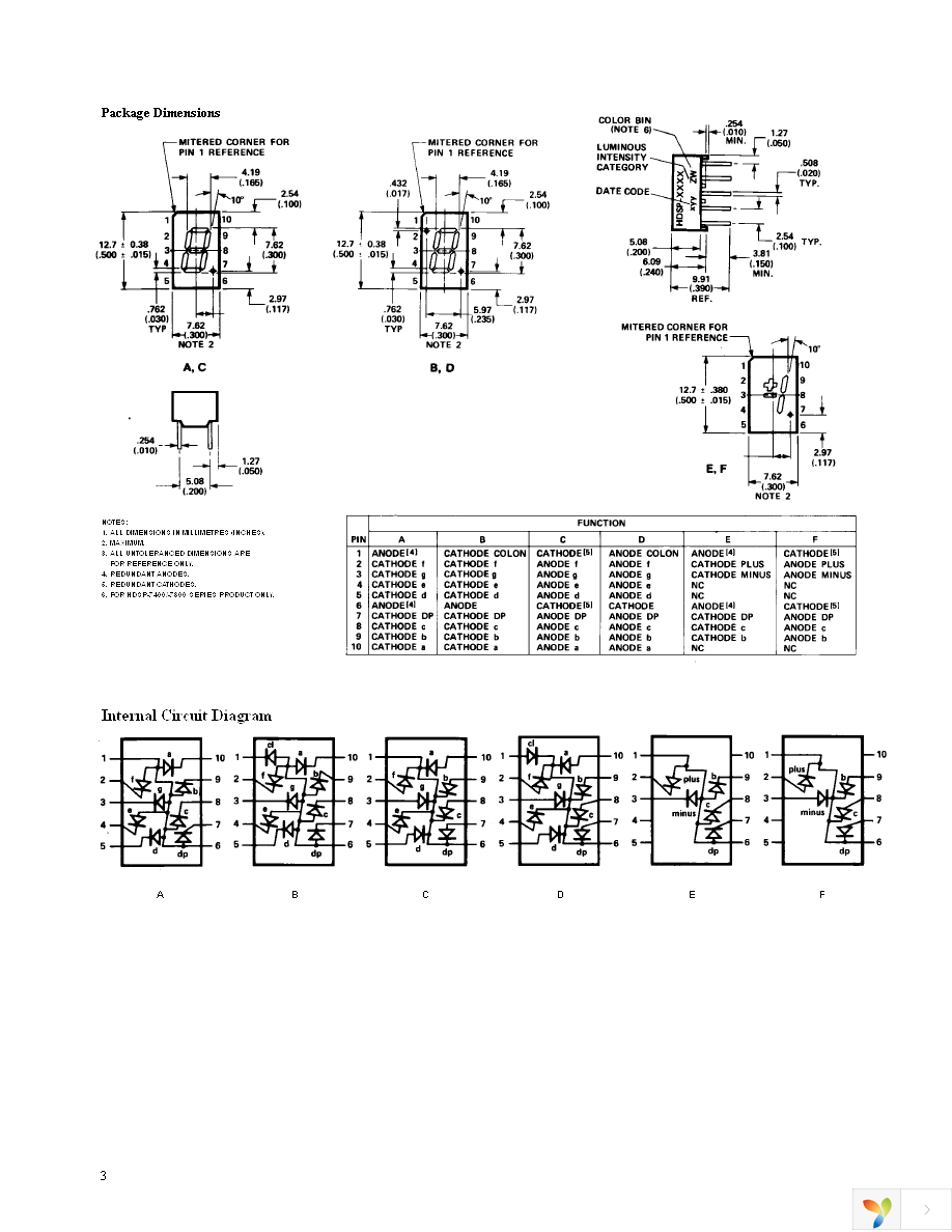 HDSP-7801 Page 3