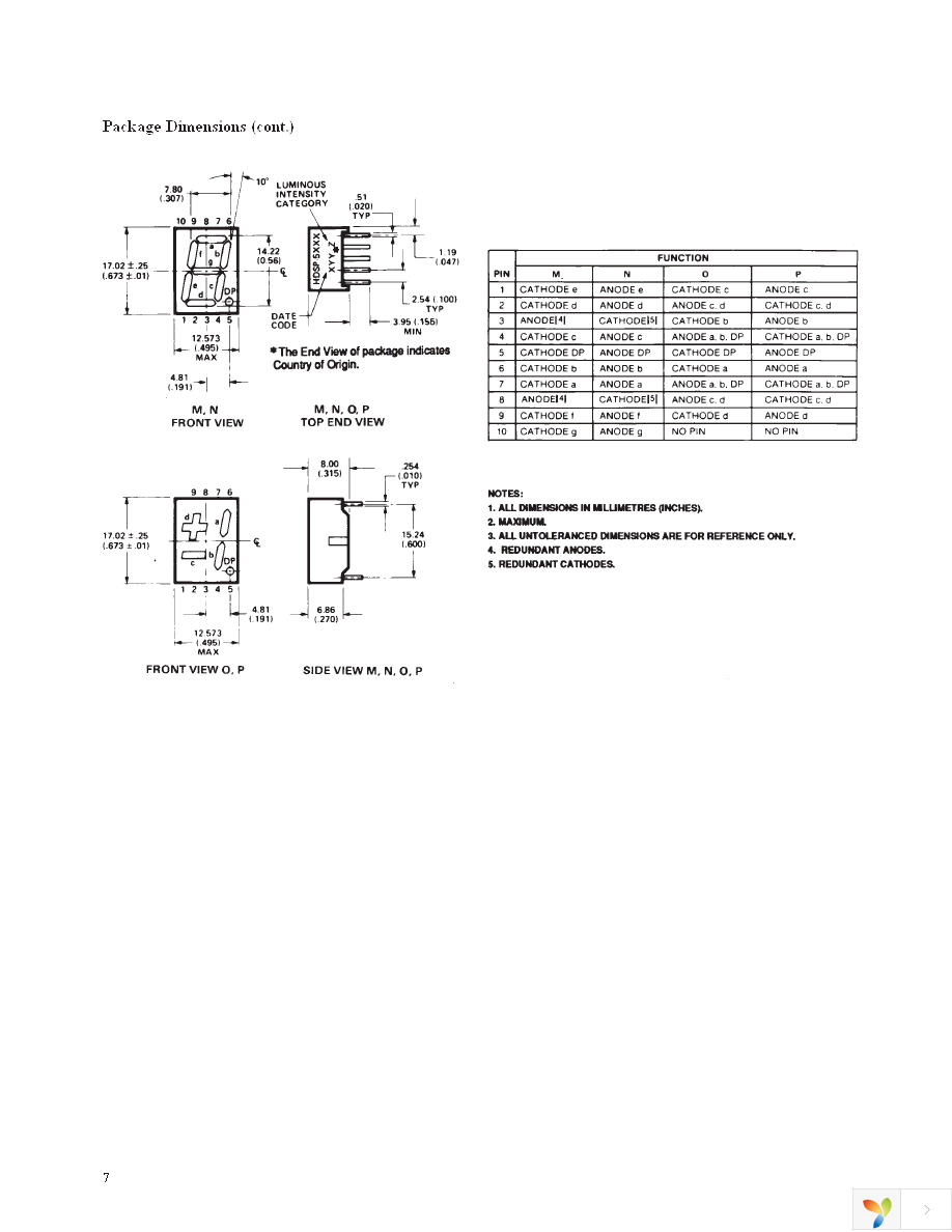 HDSP-H103 Page 7