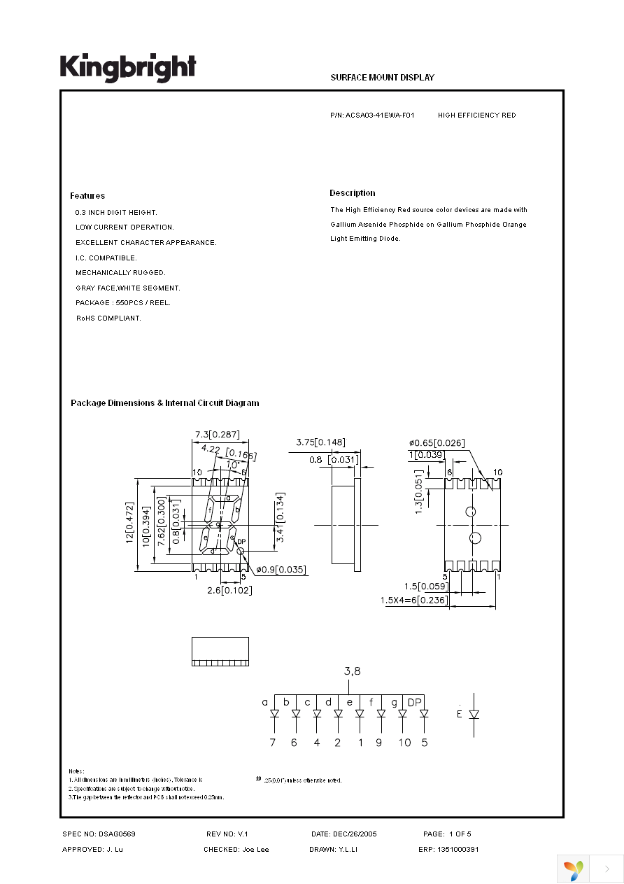 ACSA03-41EWA-F01 Page 1