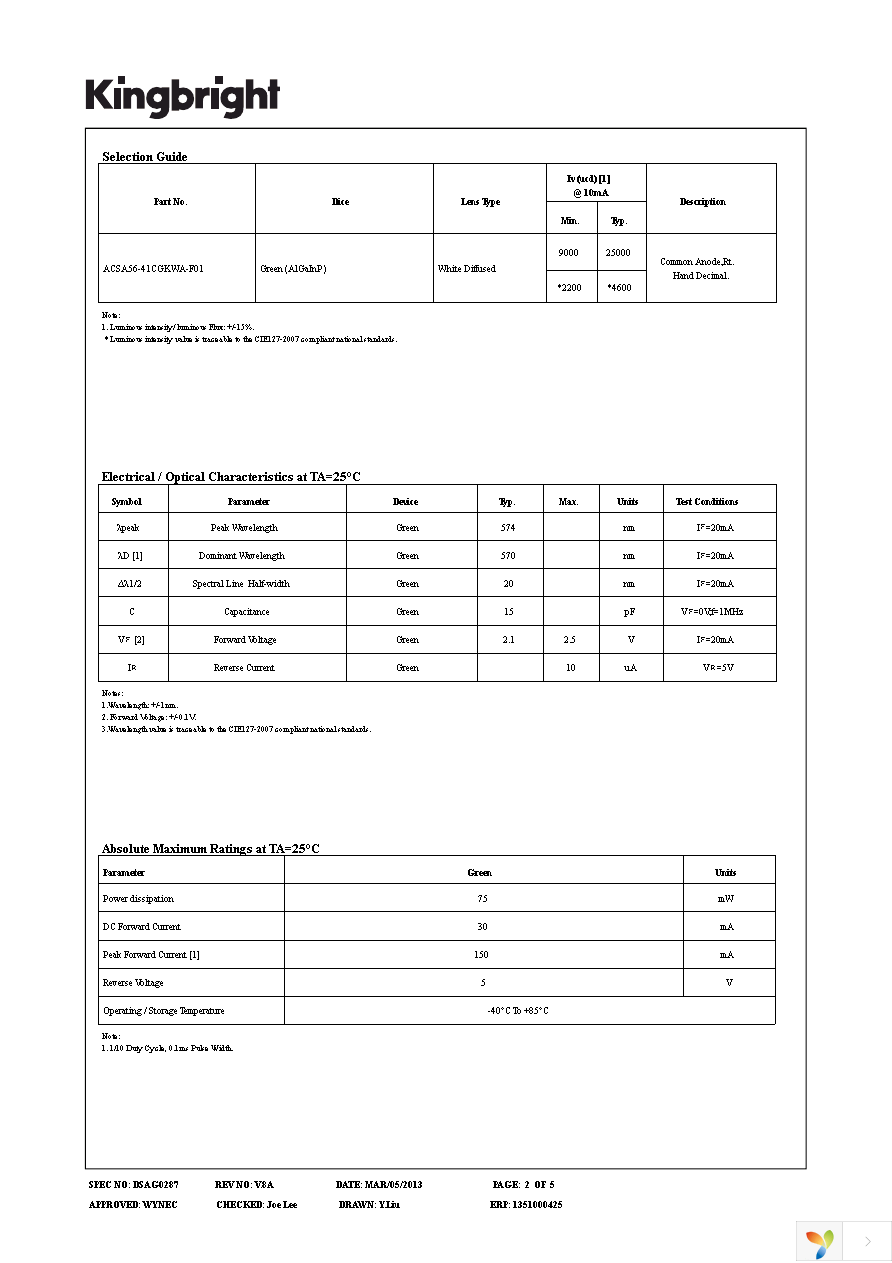 ACSA56-41CGKWA-F01 Page 2